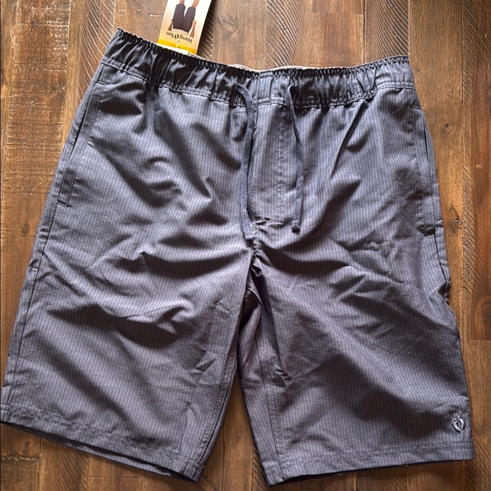 Men's navy Striped Shorts